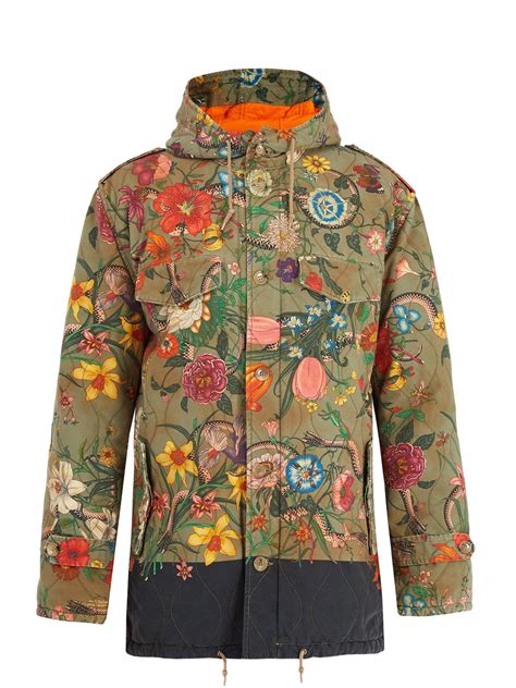 gucci floral mens jacketgucciitied|gucci padded jacket men's.